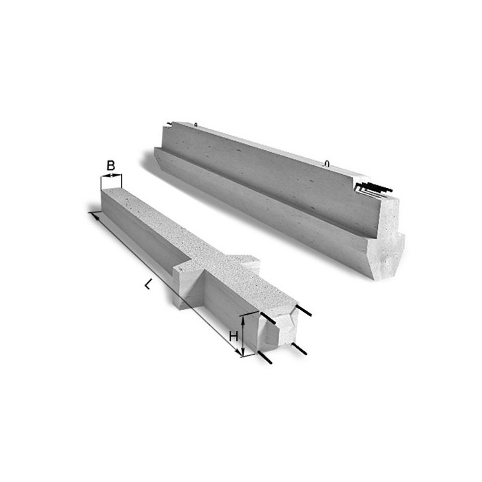 Ригель железобетонный 1РЖ 10-80-215 АтVт